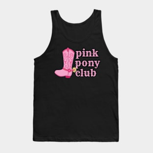 Pink Pony Club Cowgirl Floral Western Boot Chappell Roan Tank Top